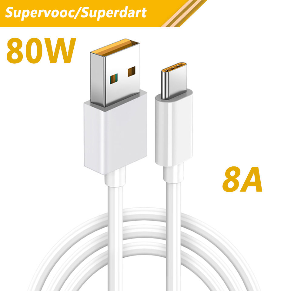 Thumbnail: Oppo Cable 65w Original Supervooc Charger Cable Type C Reno 8 7 5g 5 Pro 6 Lite 