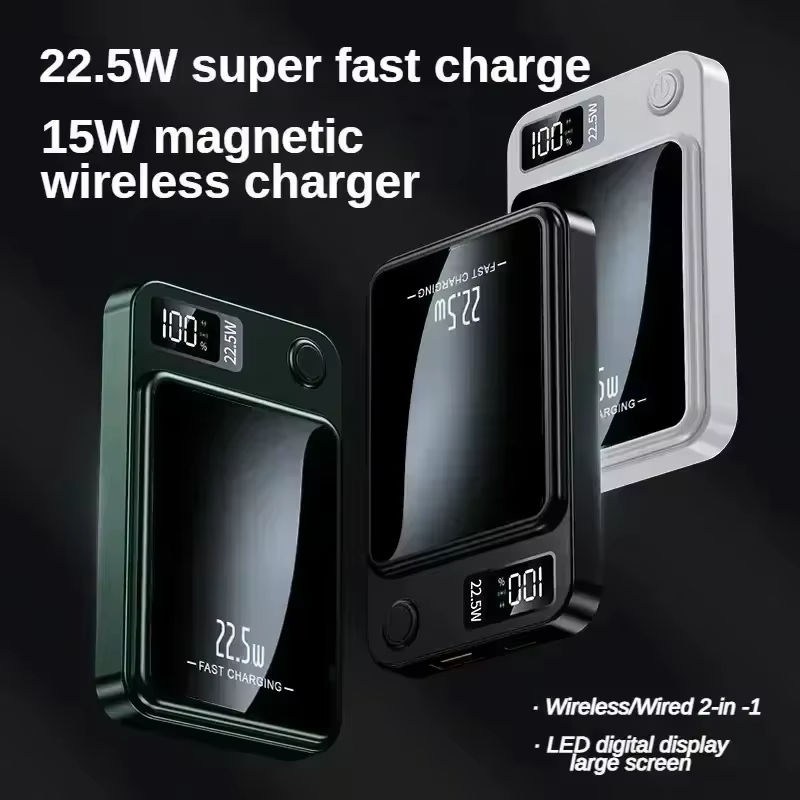 Thumbnail: Lenovo 500000mAh Large Capacity Magnetic Power Bank PD22.5W Wireless Fast Chargi