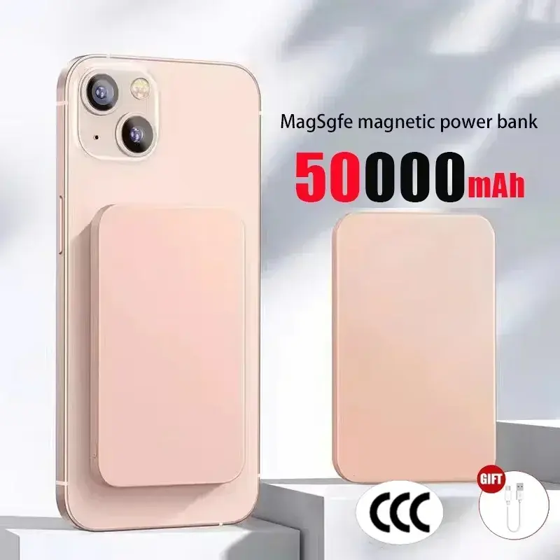 Thumbnail: Lenovo 500000mAh Magnetic Wireless Power Bank Portable PD22.5W Fast Charger For 