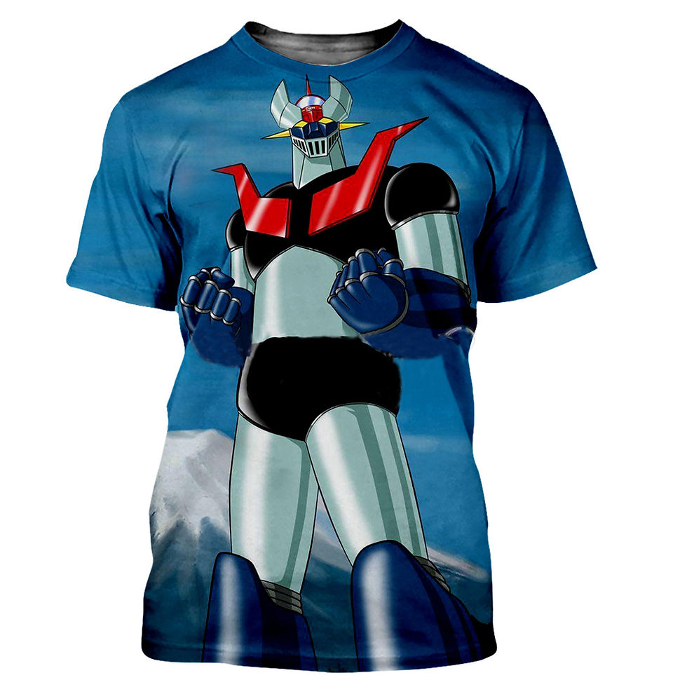 Thumbnail: New Mazinger Z T-Shirts UFO Robot 3D Print Men Women Short Sleeve T Shirts Overs