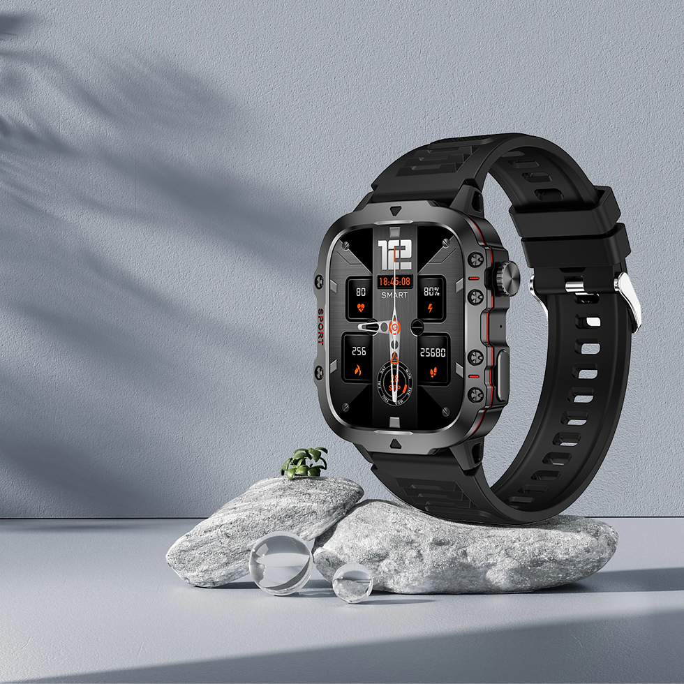 Thumbnail: Original Men Smart Watch Bluetooth Call Fitness Clock 3ATM IP68 Swim Waterproof