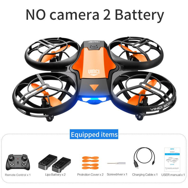 Thumbnail: V8 New Mini Drone 4K 1080P HD Camera Drones WiFi Fpv Air Pressure Height Maintai