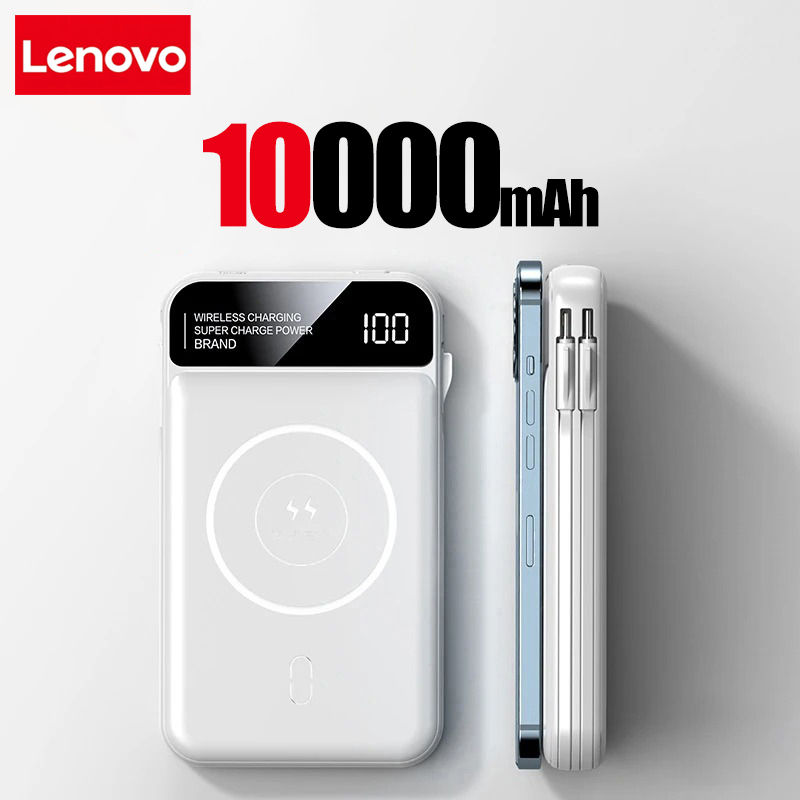 Thumbnail: Lenovo Power Bank 50000mah Wireless Charging For Magsafe Magnetic Charging Built