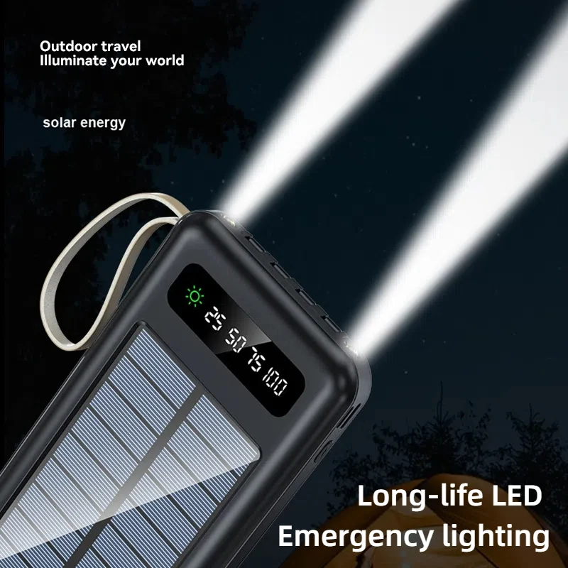 Thumbnail: Lenovo Solar Power Bank 50000mAh Large Capacity Mobile Power Fast Charging Batte