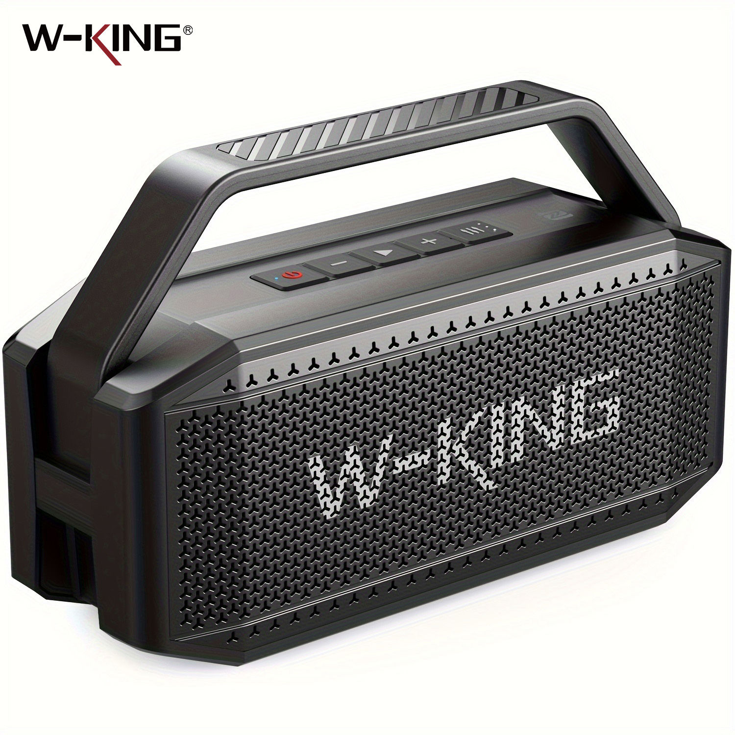 W-KING 100W Peak 60W RMS Deep Bass Bluetooth Speaker, IPX6 Portable Waterproof L