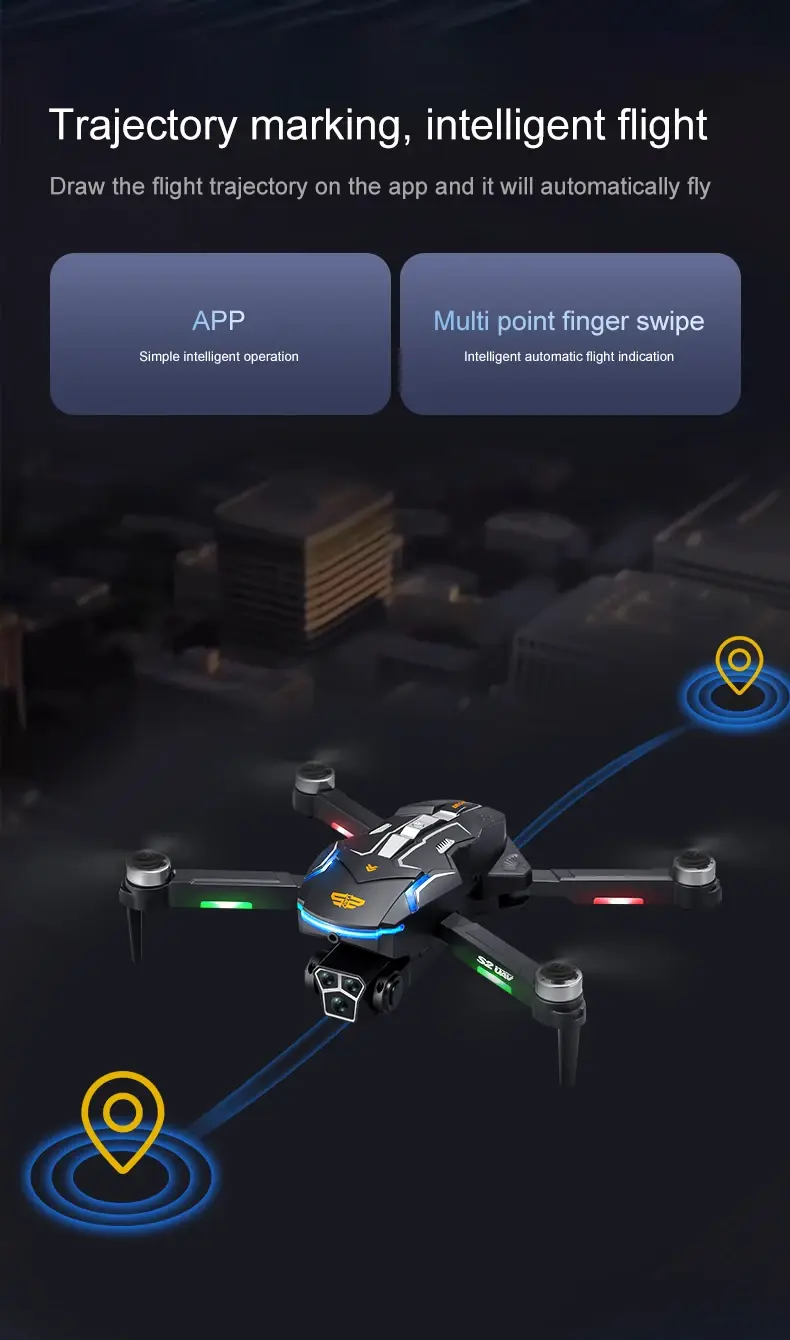 Thumbnail: Xiaomi S2 Max Drone Professional 8K HD Dual Camera Obstacle Avoidance Foldable Q
