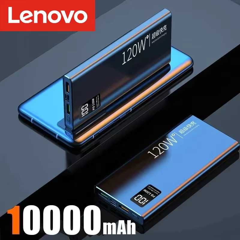 Thumbnail: Lenovo 120W Power Bank 200000mAh High Capacity Fast Charging Powerbank Portable 