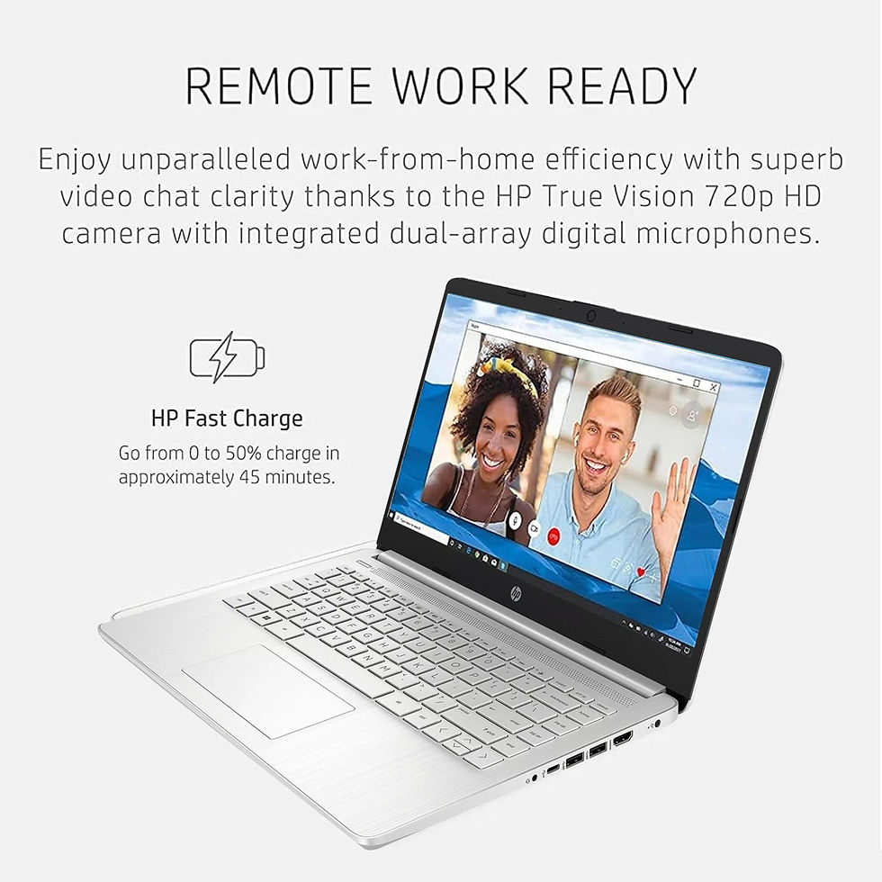 Thumbnail: HP Newest 14" Business Laptop,Intel Celeron N4120,Up to16GB RAM,384GB Storage(12