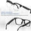 الصورة المصغرة: 2 In 1 Headset Smart Glasses Blue Tooth Audio Call AI Voice Noise Reduction Musi