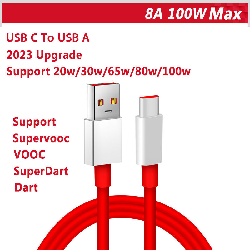 Thumbnail: Oppo Cable 65w Original Supervooc Charger Cable Type C Reno 8 7 5g 5 Pro 6 Lite 