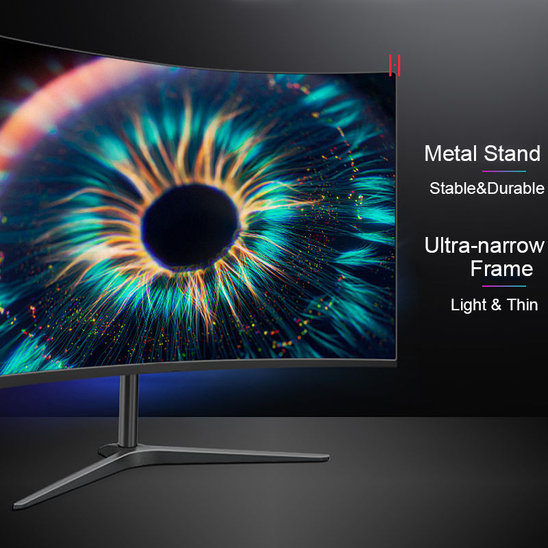 Thumbnail: 24 Inch Curved 75Hz Monitor Gaming VA FHD 1080P Computer Display 2800R HDMI/VGA 