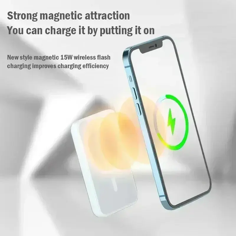 Thumbnail: Lenovo 50000mAh Magnetic Power Bank for Magsafe Wireless Charger Fast Charging E