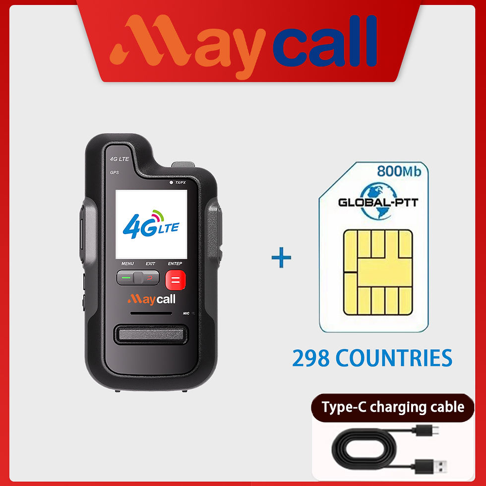 Thumbnail: Maycall Global Long Range Walkie Talkie 5000KM PPT with SIM Card Lifetime Free T