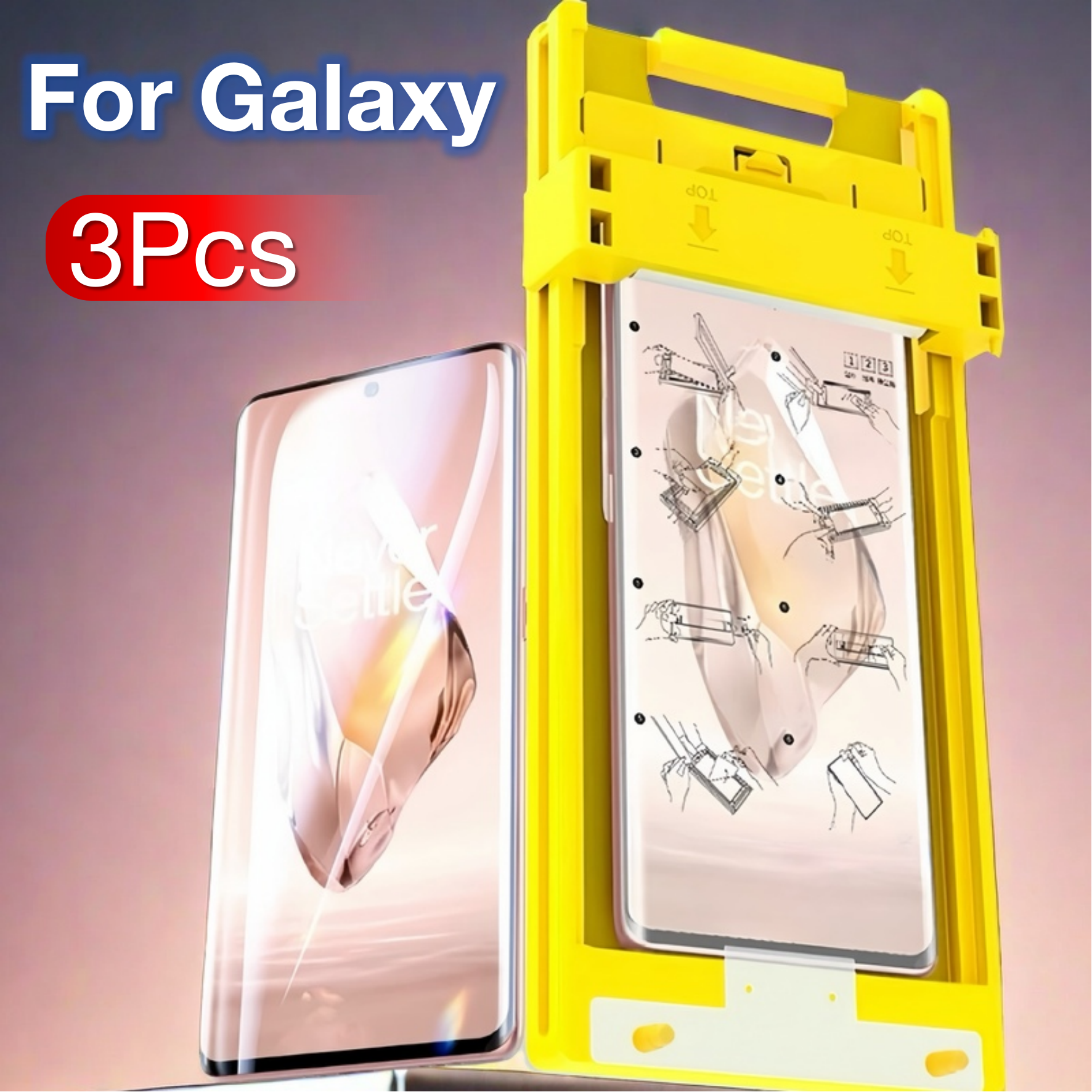 3Pcs For Samsung Galaxy S25 S23 Ultra S24 S22 S21 Note 20 Screen Protector No Du