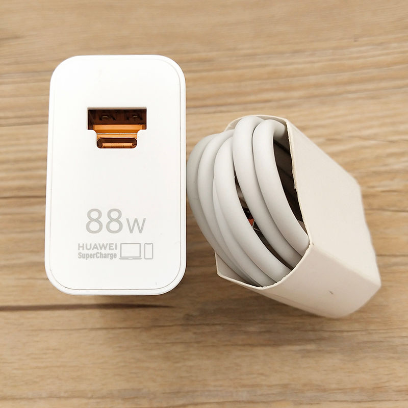 88W Original Huawei Mate60 Pro+ P60 Pro Super Fast Charger Dual Port USB C Power