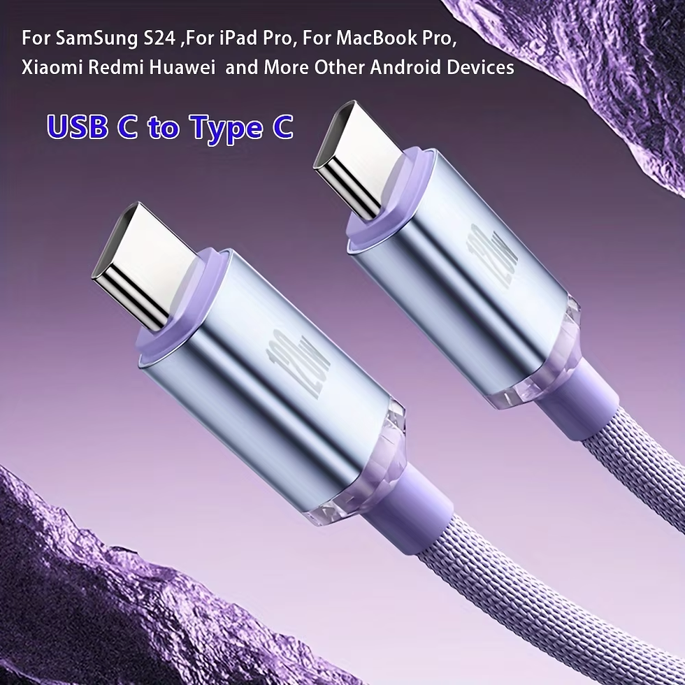 Thumbnail: Lenovo 120W 6A Type C Cable For Iphone 17 Xiaomi Oneplus Mobile Phone Fast Charg