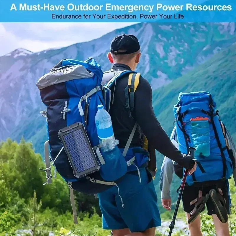 Thumbnail: Lenovo 50000mAh Solar Power Bank  Large Capacity Super Fast Charging Powerbank w