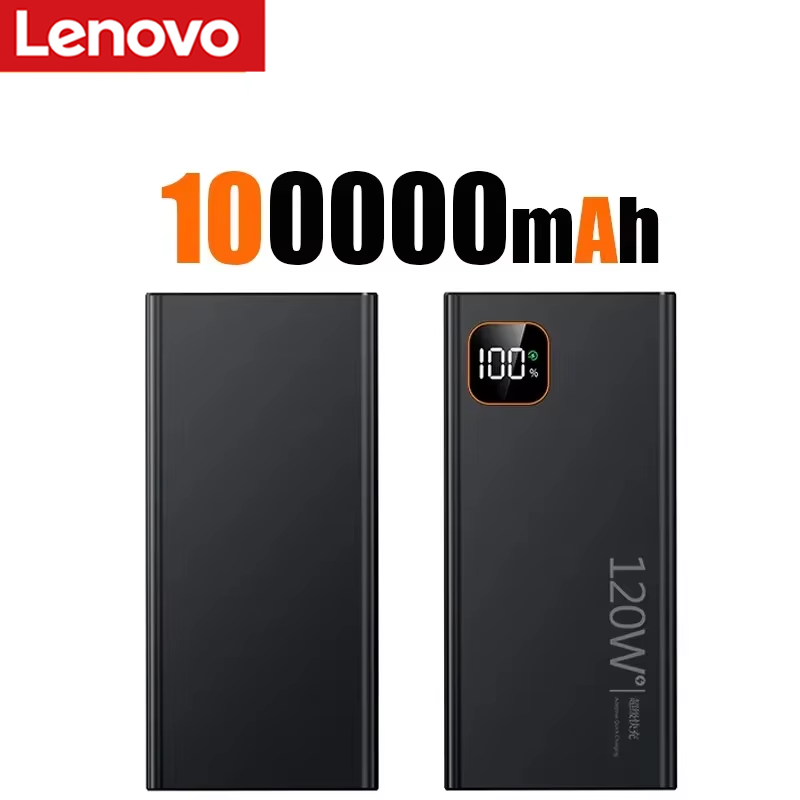 Thumbnail: Lenovo High Capacity 500000mAh Power Bank 120W Super Fast Charging Portable Batt