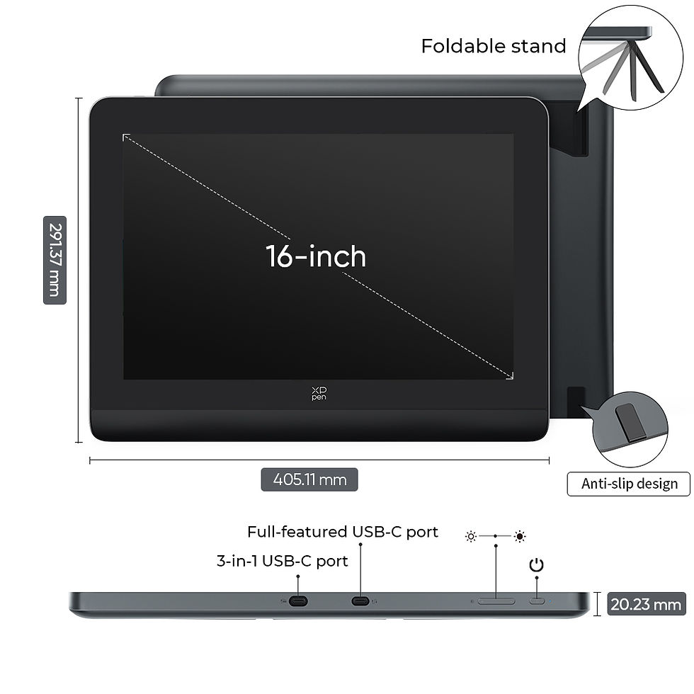 Thumbnail: XPPen Artist Pro 16 (Gen 2) Graphics Tablet Monitor 16-inch Drawing Display 16K
