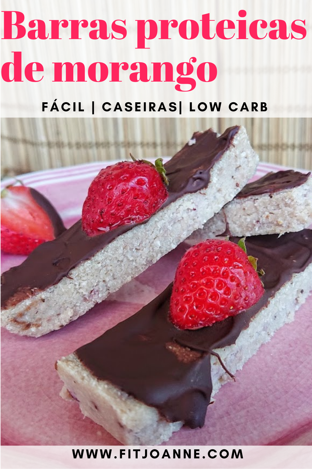 receita de barras de proteína caseiras