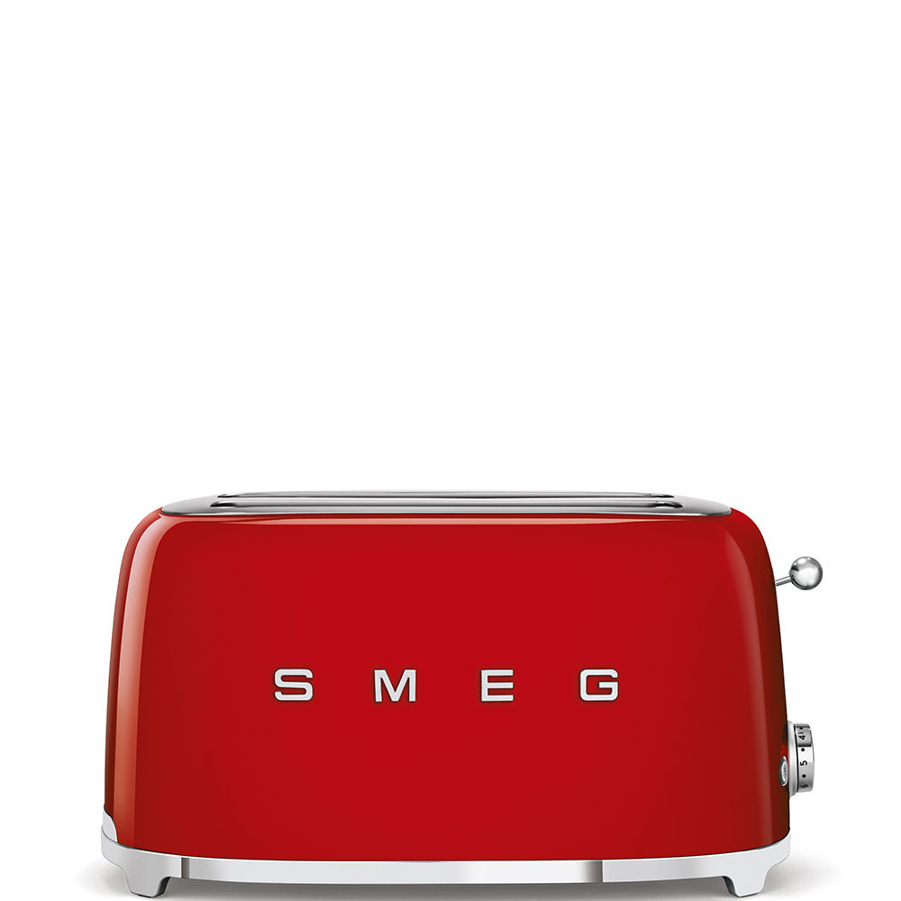 Tostapane Smeg 2x4 stile anni '50 rosso Tsf02Rdeu