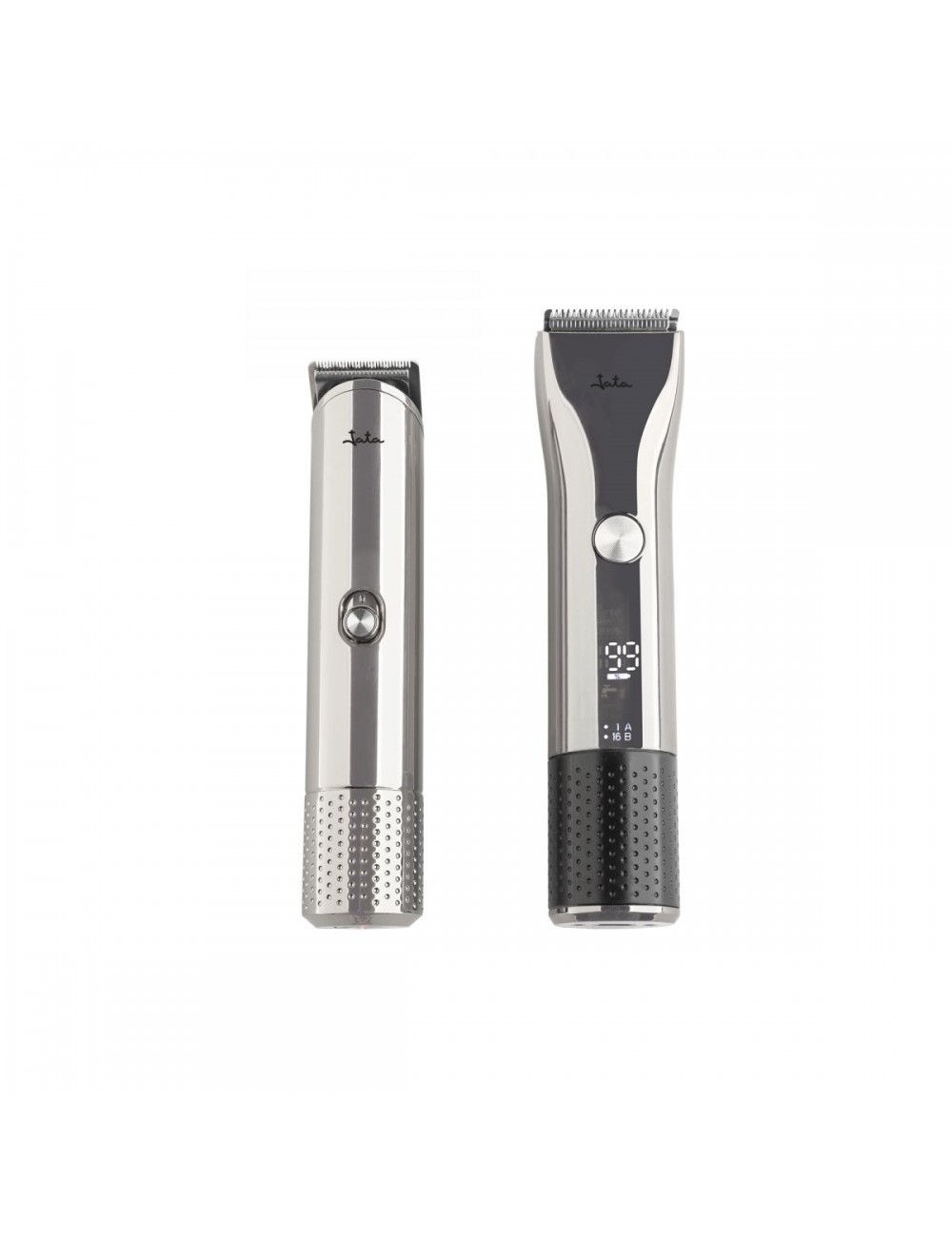 Jata Hair Clipper And Line Shapper Kit 2Pcs Rechargable. Silver-Black. Jbse2102