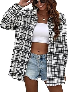 Camisa Oversided xadrez de flanela