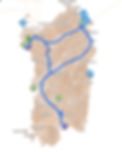 Sardinia Map, Italy