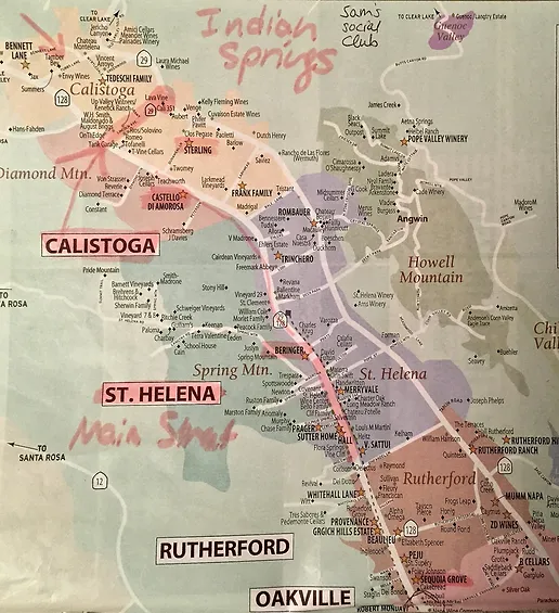 Napa Valley Map