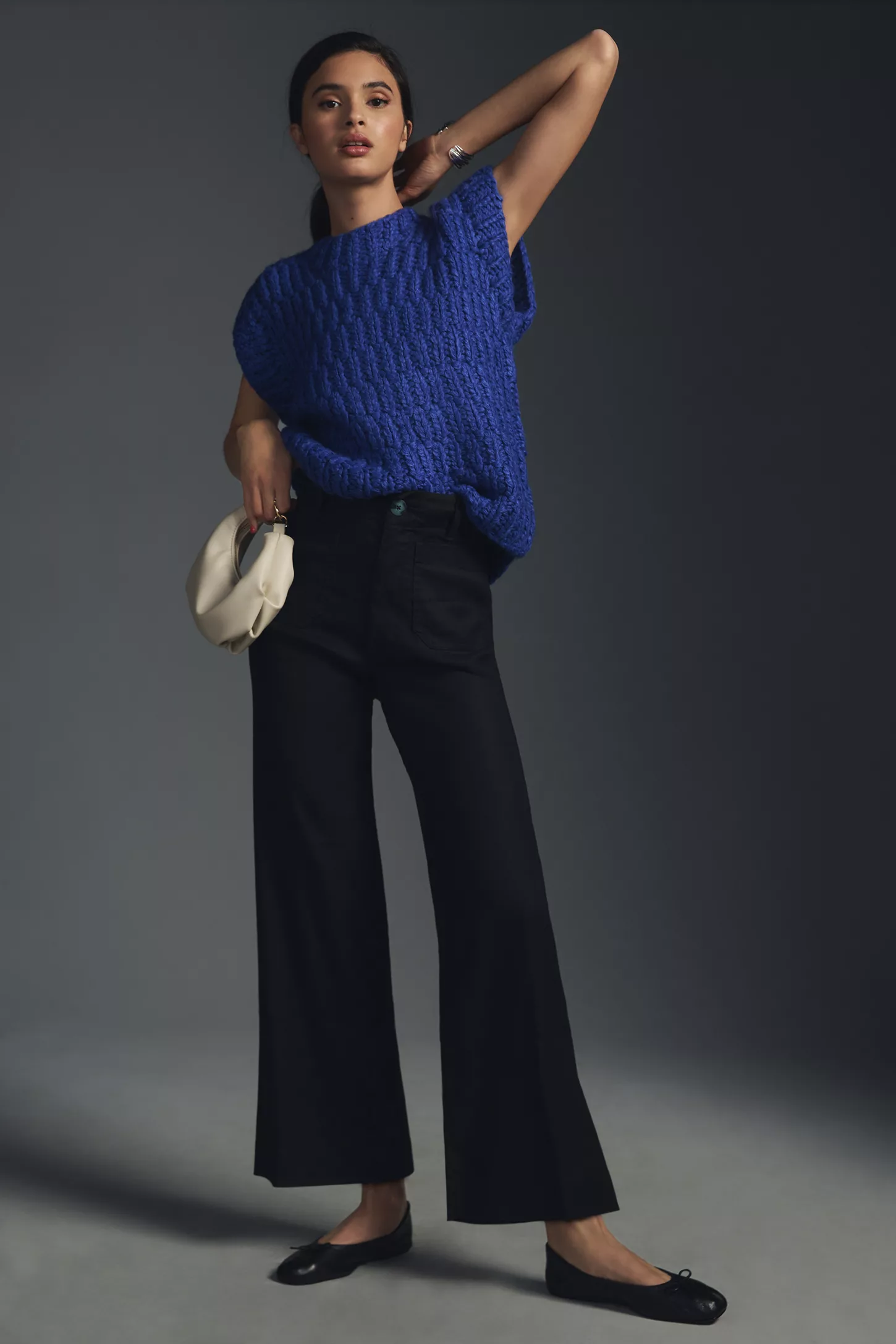 Maeve The Colette Cropped Wide-Leg Linen Trousers