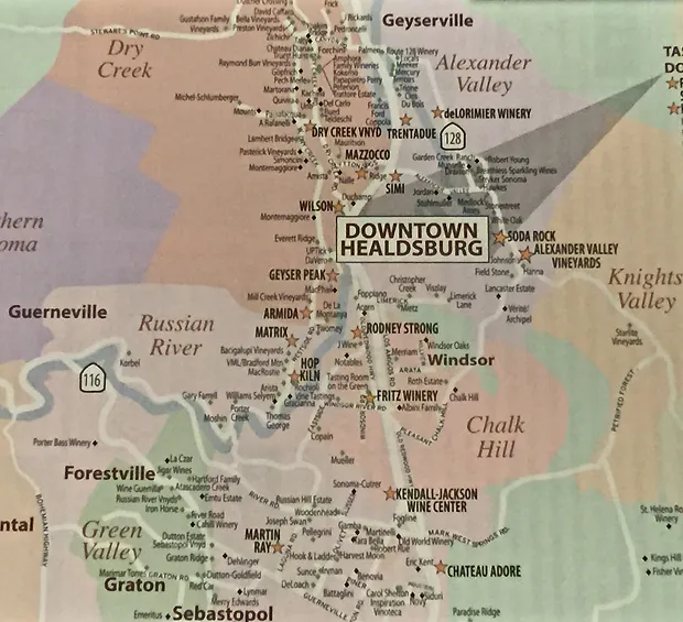 Sonoma Valley Map