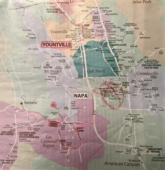 Napa Valley Map