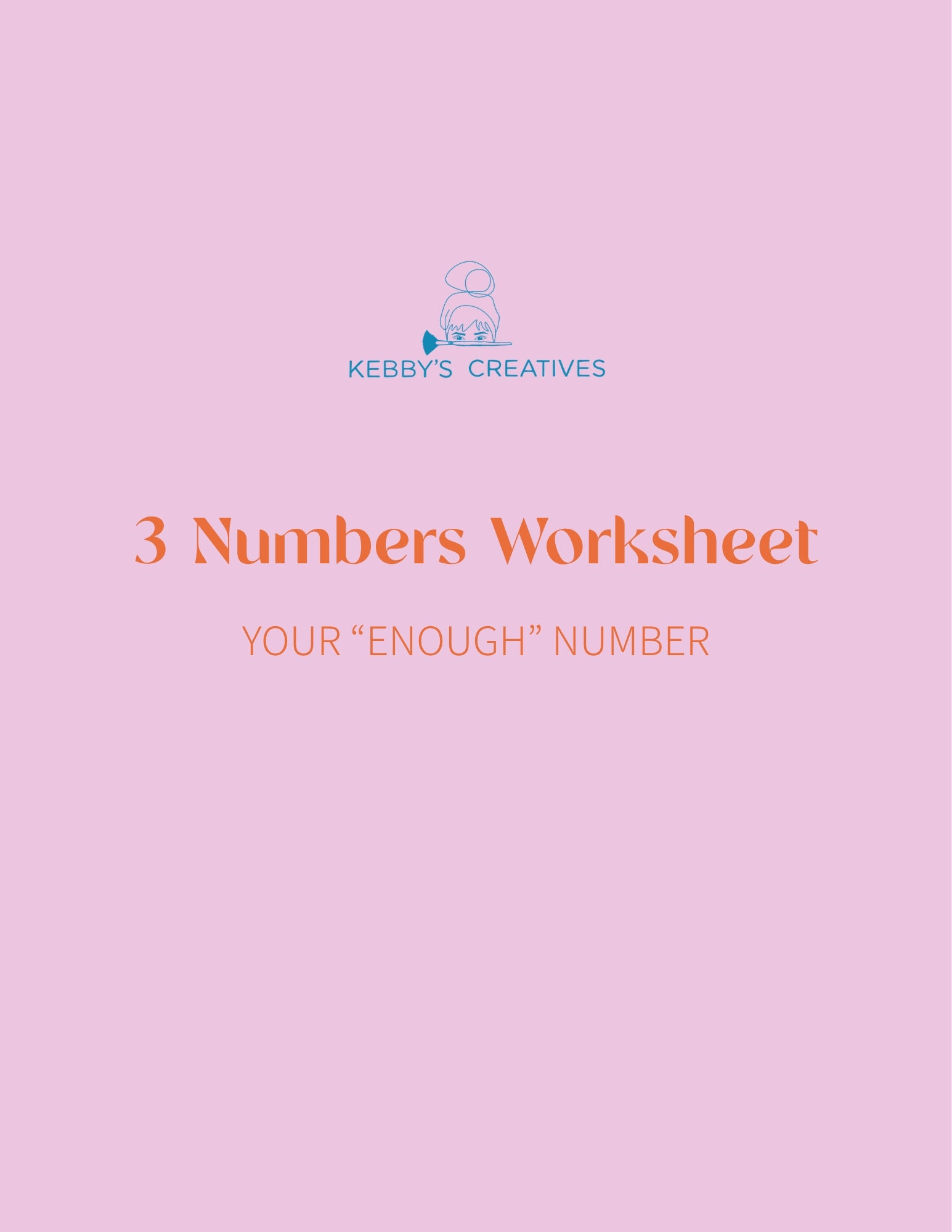 3 Numbers Worksheet