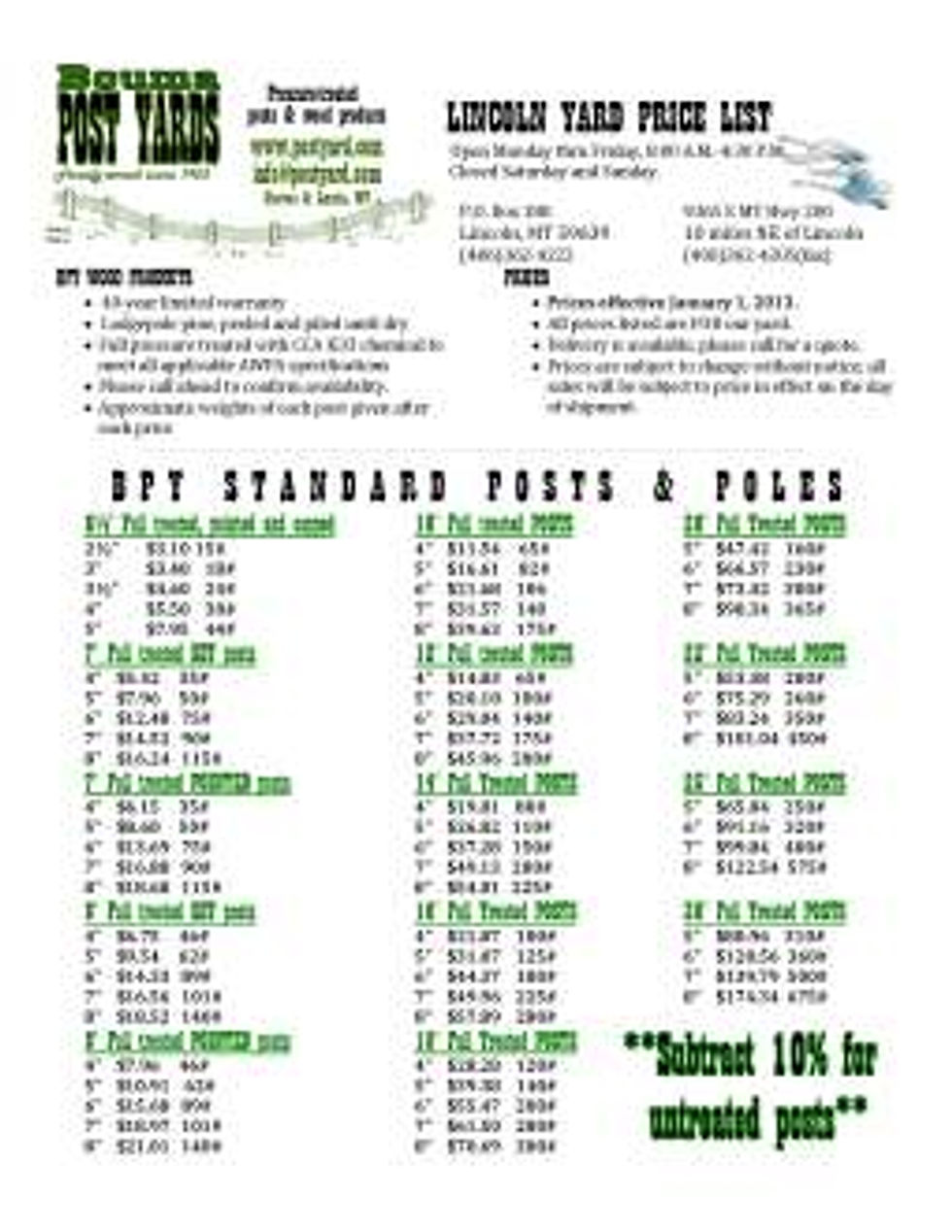 Lincoln BPY price list_FINAL (01.16.2013)_Page_1