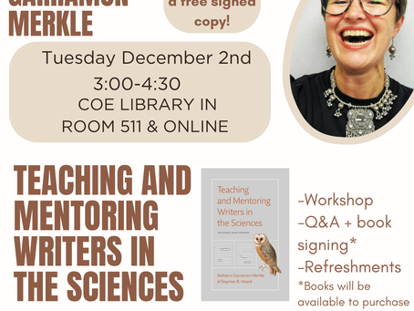Change something for the better, even if it's a seemingly small thing (said another way, come to my online book launch this week!)