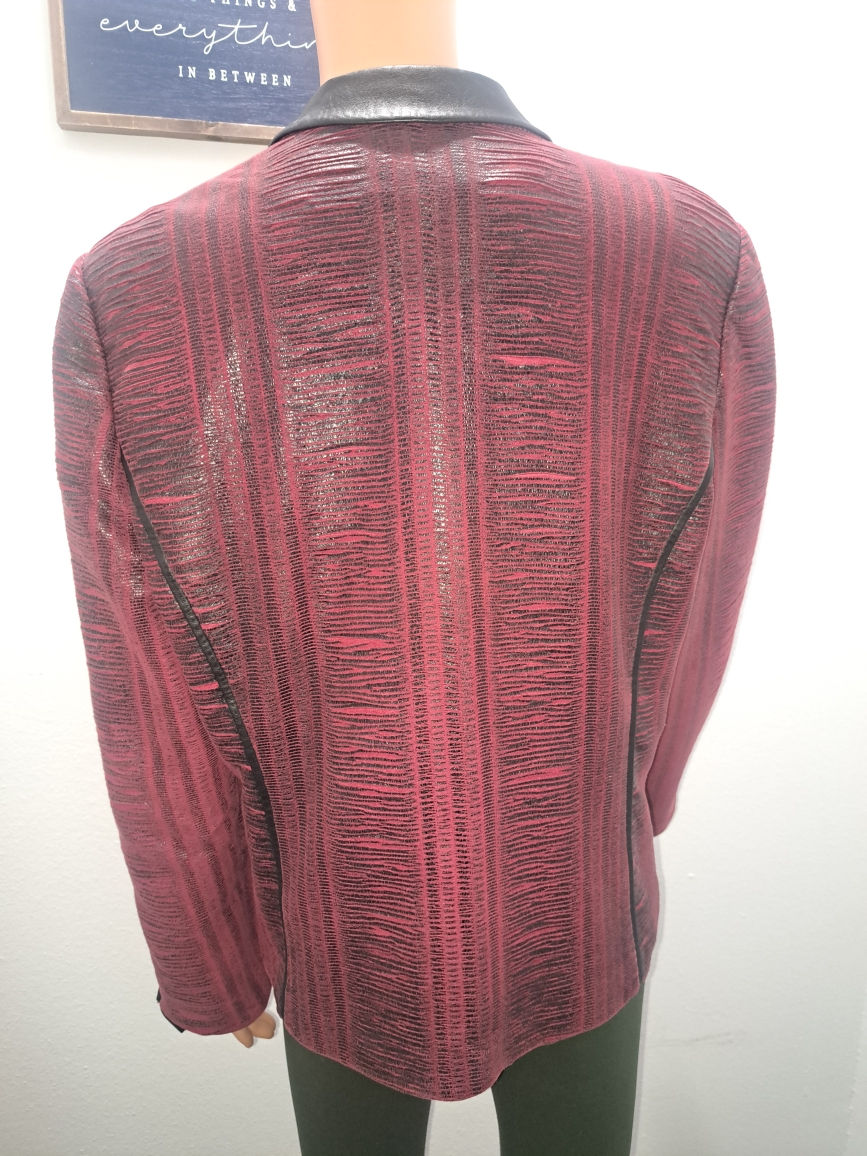 Thumbnail: Faux Leather Tailored Jacket