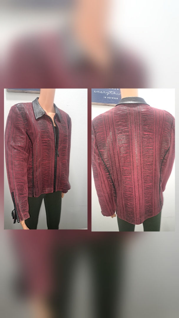 Thumbnail: Faux Leather Tailored Jacket