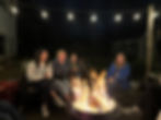 A bonfire and dessert to celebrate Jessica's birthday!