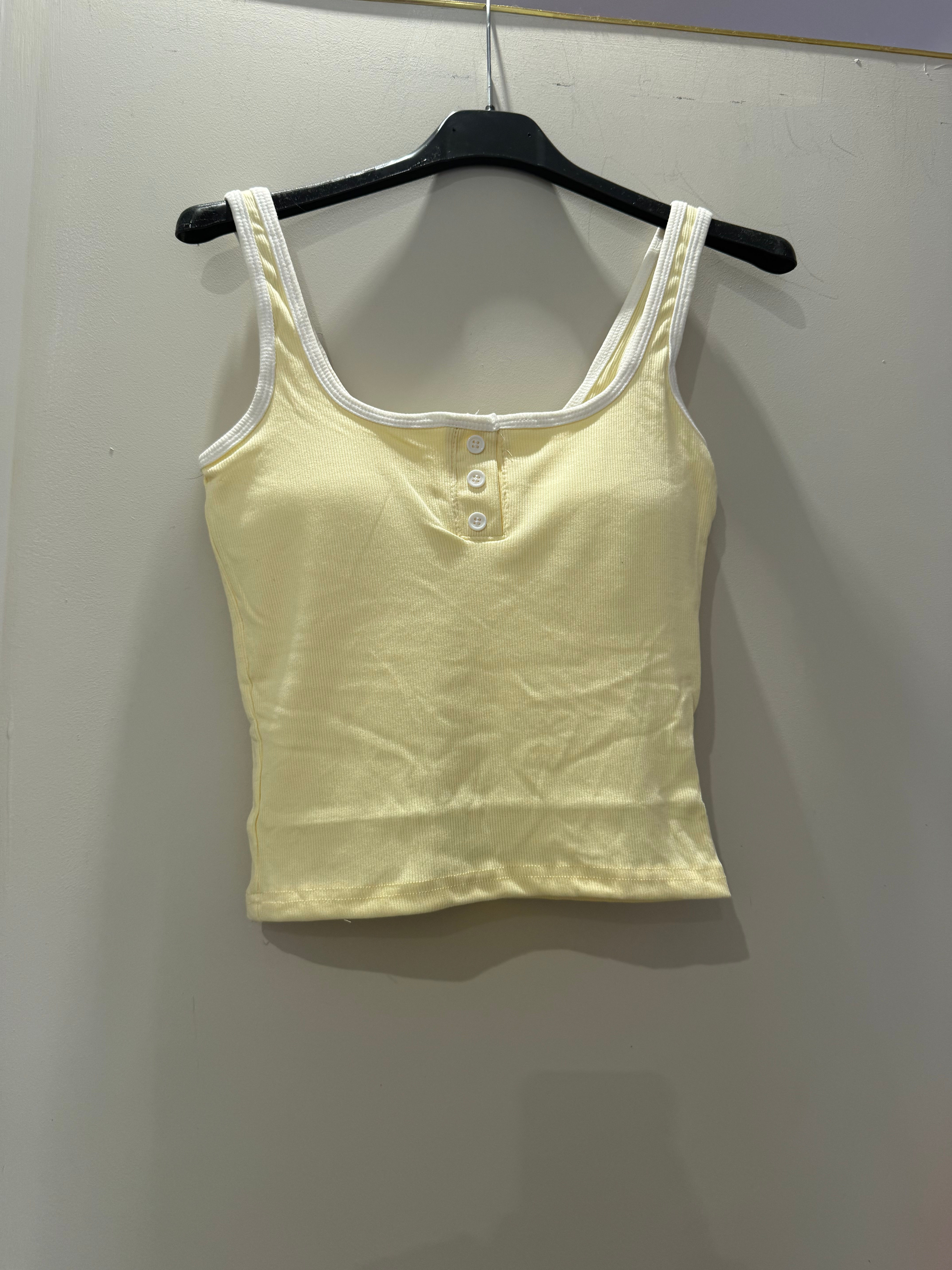 Lemon padded vest top