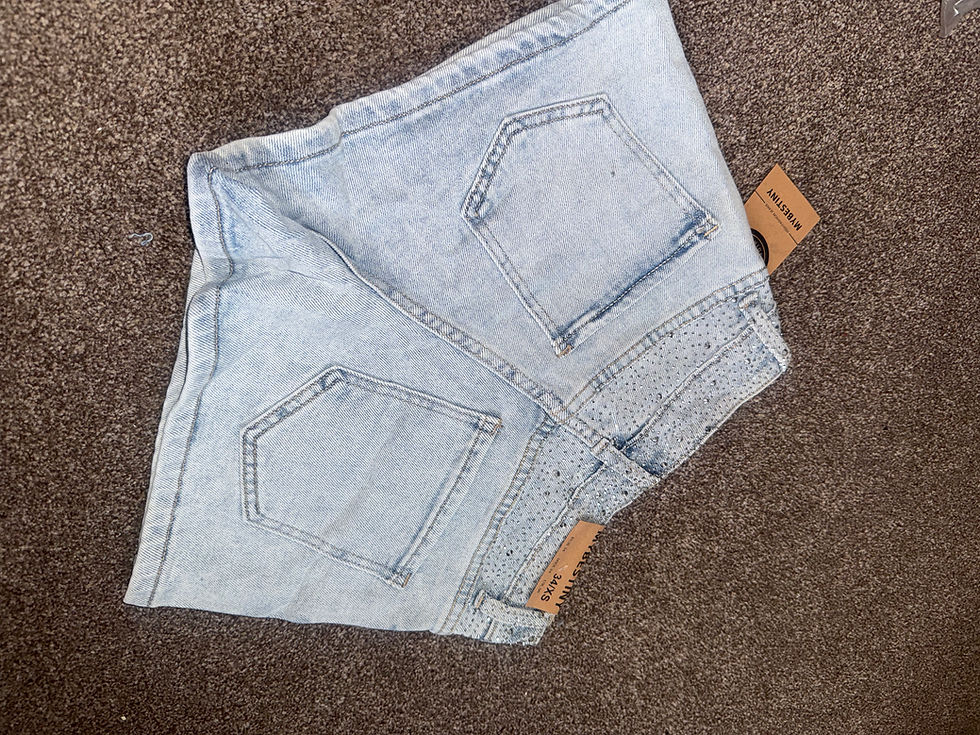Thumbnail: Diamanté denim shorts 