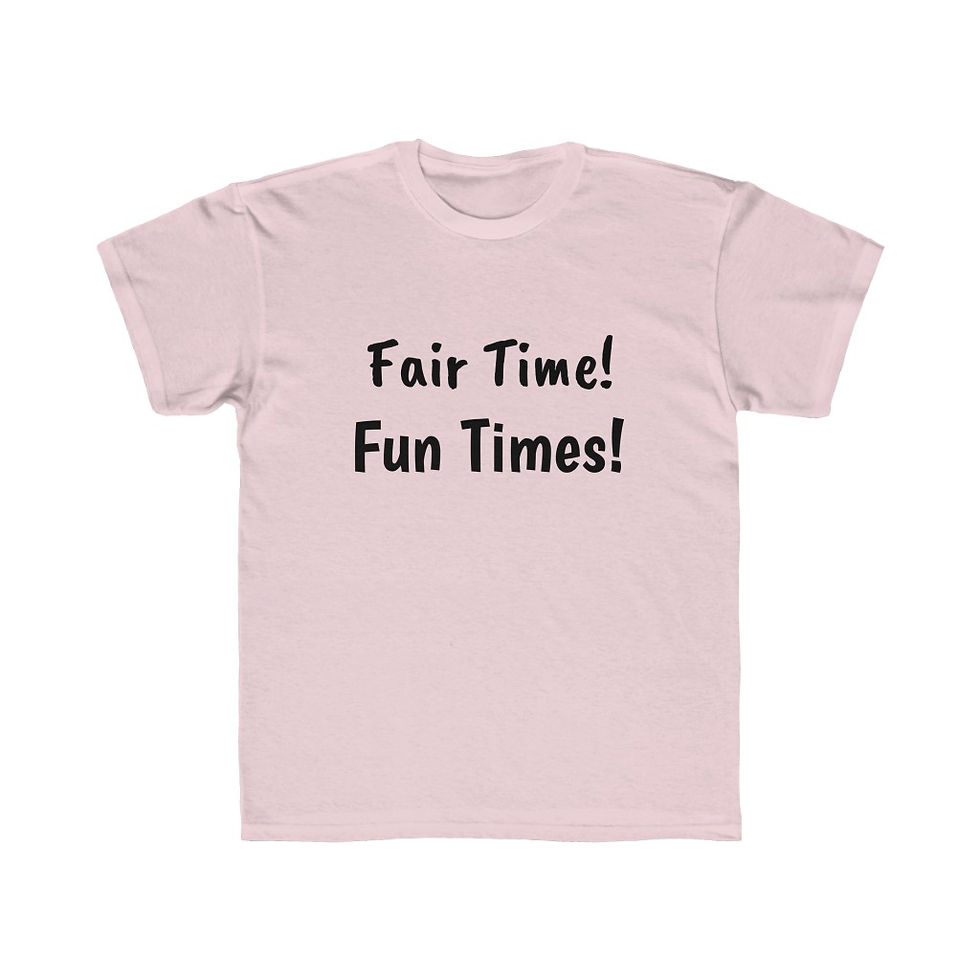 섬네일: Kids Regular Fit Tee Fair Black Letters