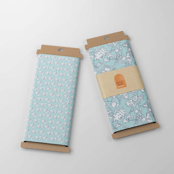 Mockup - 2 Fabric Bolts - Banksia and Lorikeets - Sky Blue.jpg