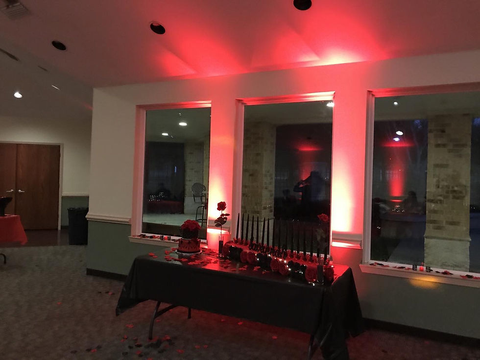 More Up-lighting, pick your colors