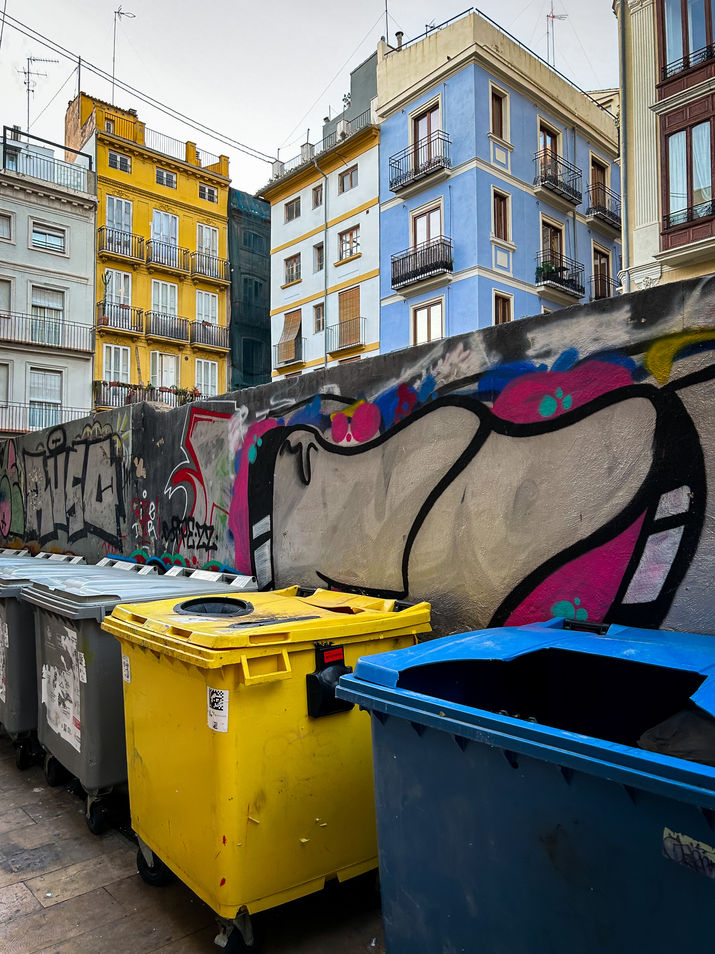 Valencia, Spain back alley street photography scene