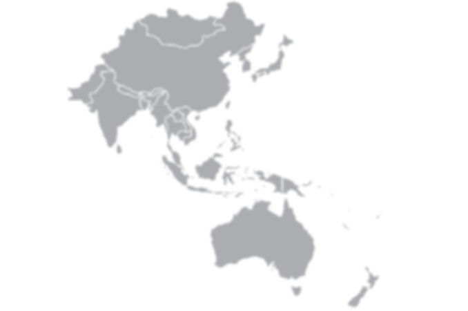 Gaichu ASIA Map Coverage