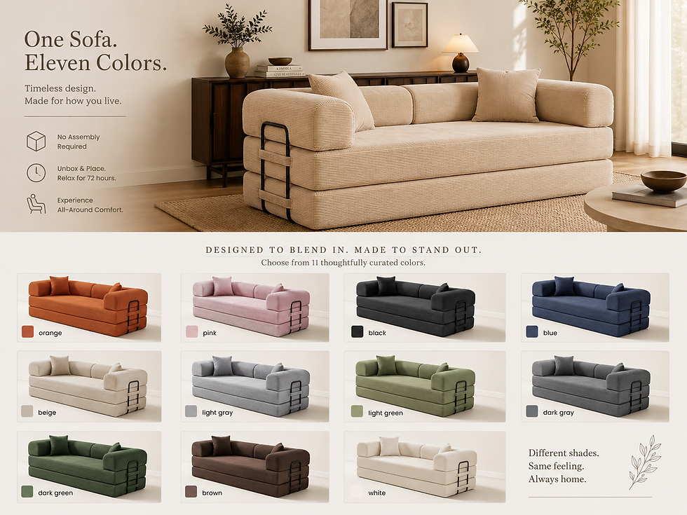 Thumbnail: Mori Convertible Sofa Bed