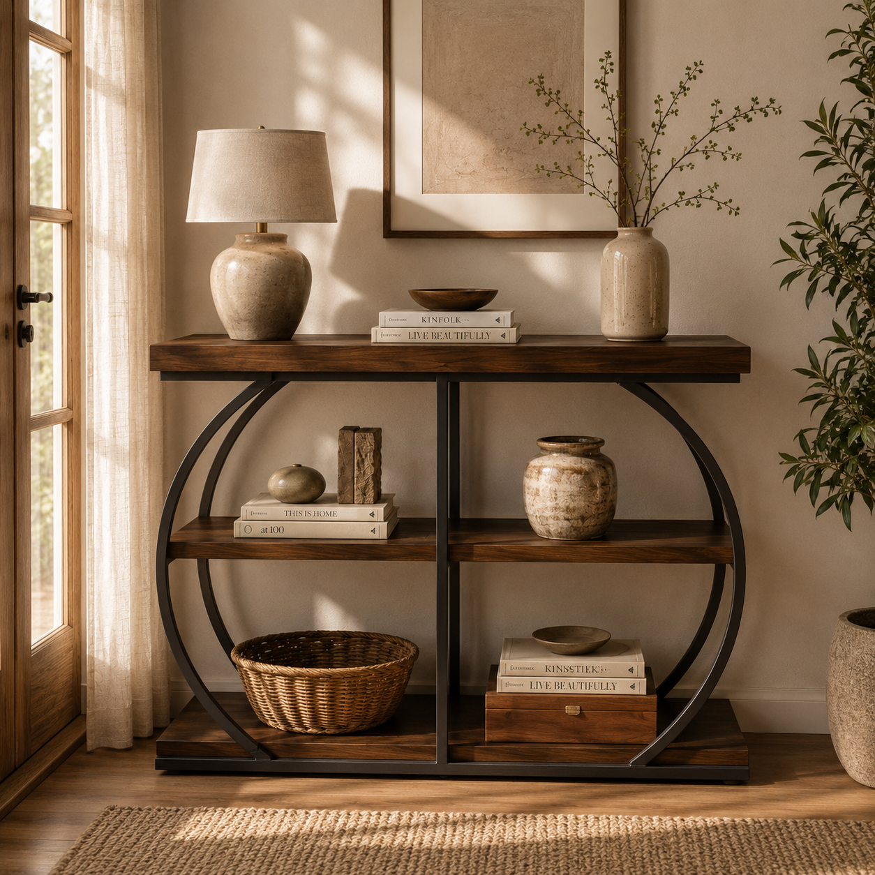 Aurello Curved Console Table