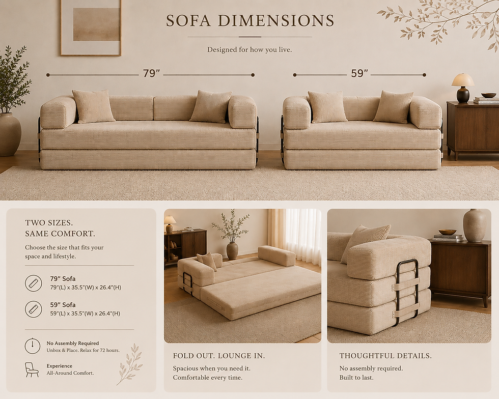 Thumbnail: Mori Convertible Sofa Bed