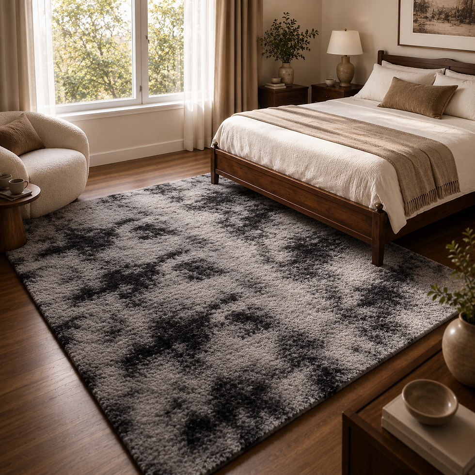 Thumbnail: Tie-Dye Cloud Drift Plush Area Rug