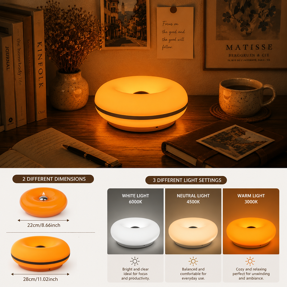 Thumbnail: Halo Donut Touch Lamp